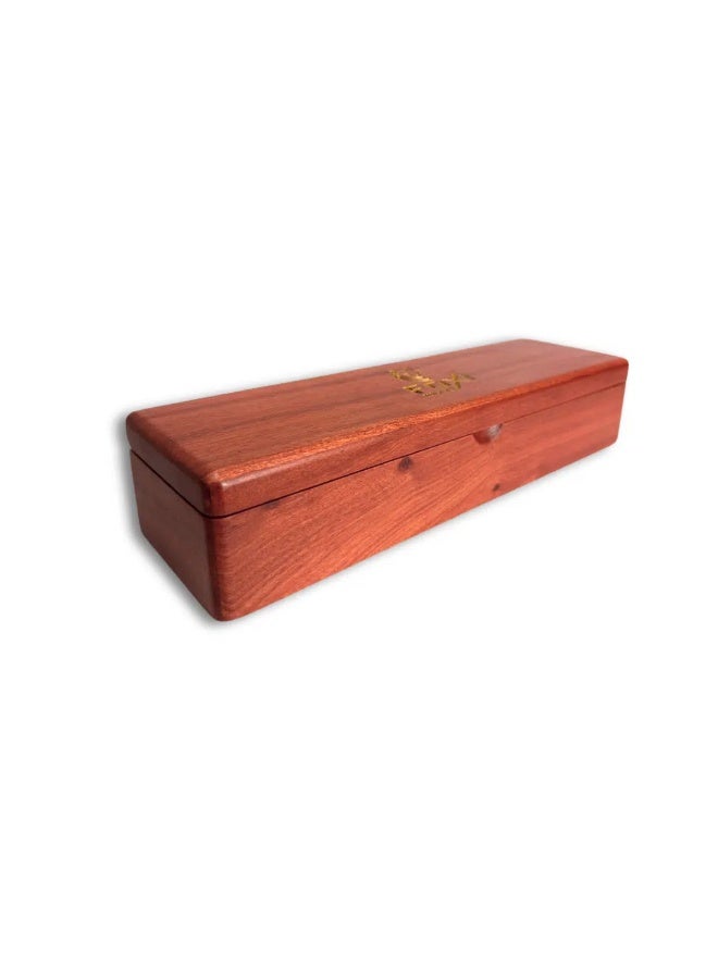 FoxiWood Premium Accessories Wooden Box Organizer -Rosewood - Image 1